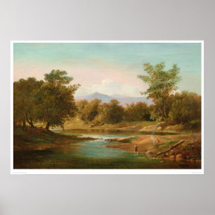 Carmel River Scene (0236A) Poster