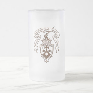 Carmelite Emblem Frosted Beer Mug