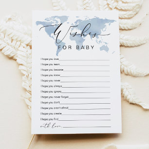 CARMEN Blue Adventure Wishes for Baby Game Card