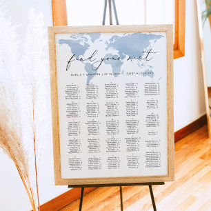 Carmen Blue Destination Wedding Seating Chart