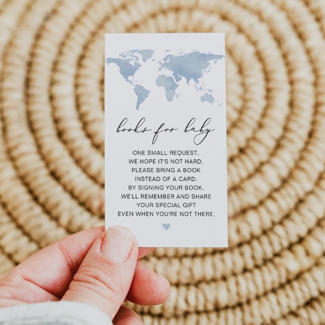 CARMEN Blue Map Adventure Books for Baby Card (Creator Uploaded)