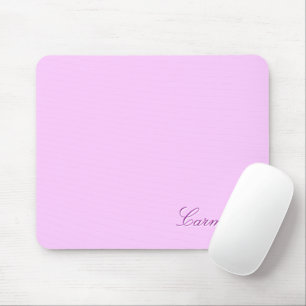 Carmen - Custom Name Template, 50's Pastel Pink Mouse Pad