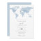CARMEN Destination Blue Watercolor Map Wedding