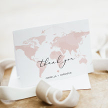 CARMEN Destination Travel Adventure Pink Map 