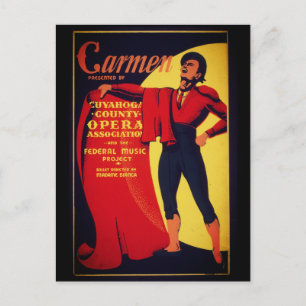 Carmen opera poster postcard