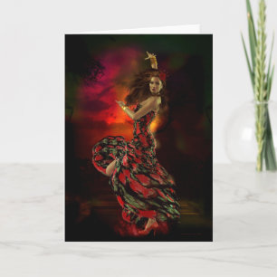Carmen Spanish Dancer Card
