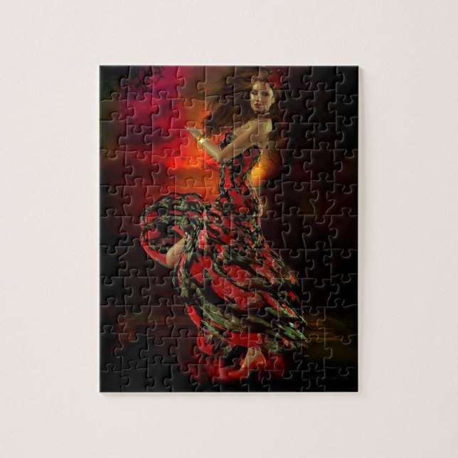 Carmen the Spanish Dancer Jigsaw Puzzle (Vertical)