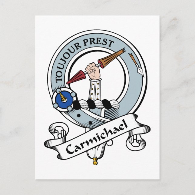 Carmichael Clan Badge Postcard (Front)