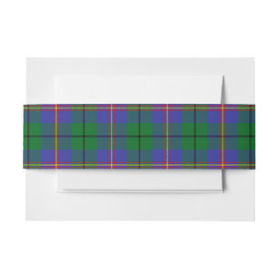 Carmichael Scottish Tartan Belly Band Invitation Belly Band