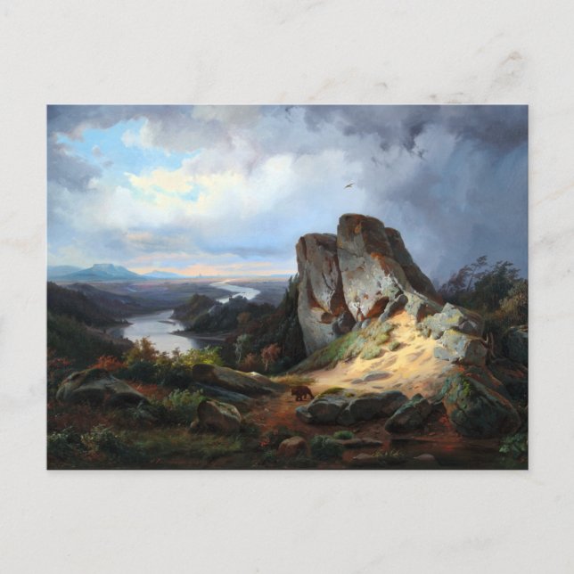Carmiencke - Western Landscape Bear Postcard (Front)