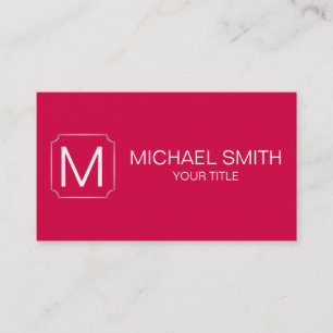 Carmine (M&P) colour background Business Card