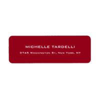Carmine Red Plain Elegant Modern Trendy Minimalist