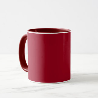 Carmine (solid colour) mug