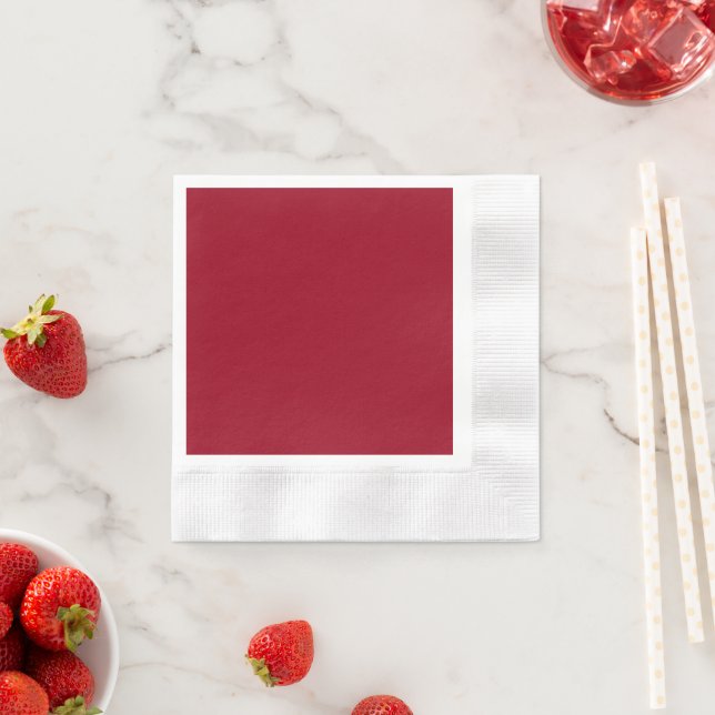  Carmine (solid colour)  Napkin (Insitu)