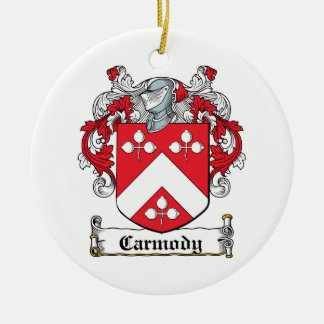 Carmody Family Crest Ceramic Tree Decoration