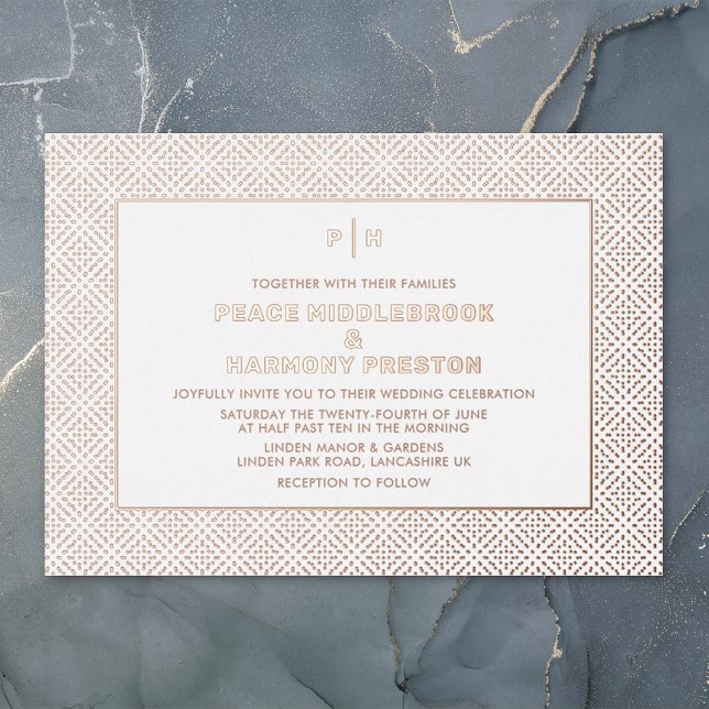 Carnaby Confetti Rose Gold White Wedding (Creator Uploaded)