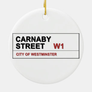 Carnaby Street London England - Swinging! Ceramic Tree Decoration