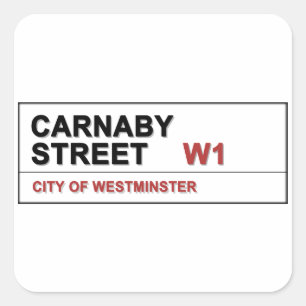 Carnaby Street London England - Swinging! Square Sticker