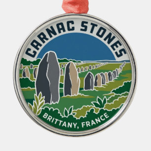 Carnac Stones France Metal Tree Decoration