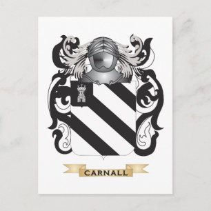 Carnall Coat of Arms (Family Crest) Postcard