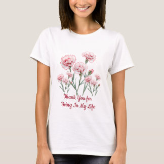 Carnation Anniversary T-Shirt for Wife