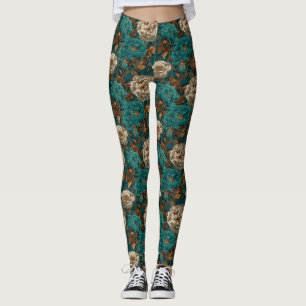 Carnation Flower Fitness Fashion Carnation Sparkle Leggings