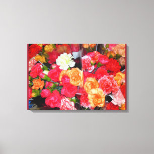 Carnation Flower Mix Canvas Print