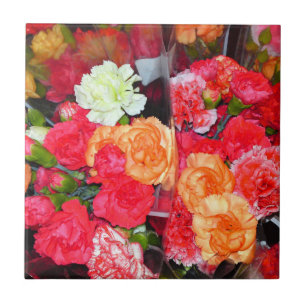 Carnation Flower Mix Tile