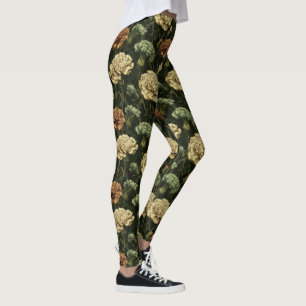 Carnation Flower Workout Carnation Sparkle Gifts  Leggings