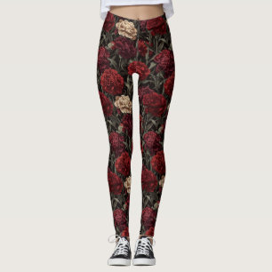 Carnation Flower Yoga Carnation Aesthetic Wedding  Leggings