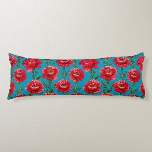 Carnation Flowers Body Cushion