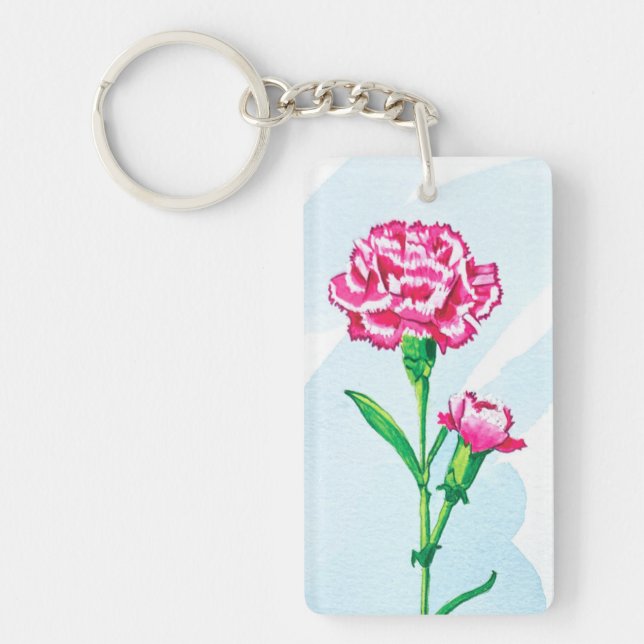 Carnation Keychain (Front)