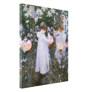 Carnation, Lily, Lily, Rose By John Singer Sargent Canvas Print