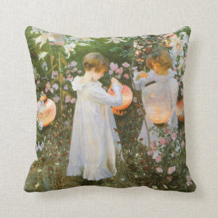 Carnation, Lily, Lily, Rose By John Singer Sargent Cushion