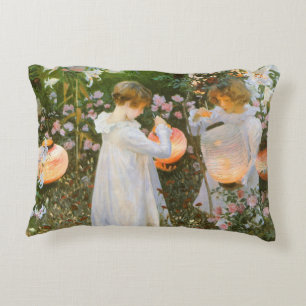 Carnation, Lily, Lily, Rose By John Singer Sargent Decorative Cushion