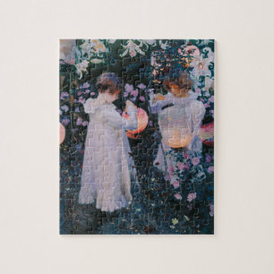 Carnation, Lily, Lily, Rose by John Singer Sargent Jigsaw Puzzle