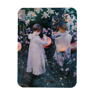 Carnation, Lily, Lily, Rose by John Singer Sargent Magnet