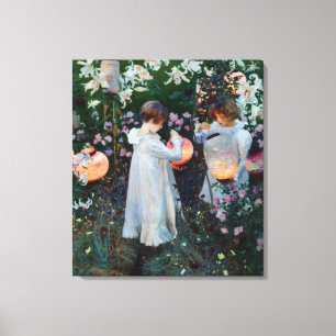 Carnation Lily Lily Rose John Sargent Fine Art Canvas Print