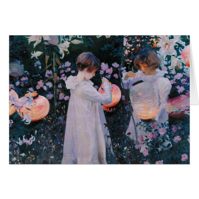 Carnation Lily Lily Rose John Singer Sargent Art (Front Horizontal)