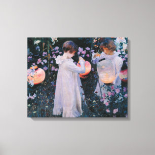 Carnation Lily Lily Rose John Singer Sargent Art Canvas Print