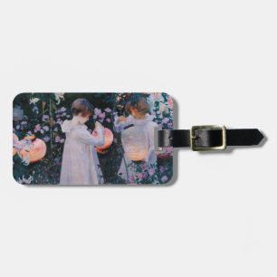 Carnation Lily Lily Rose John Singer Sargent Art Luggage Tag