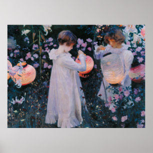 Carnation Lily Lily Rose John Singer Sargent Art Poster
