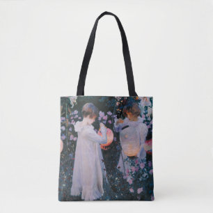 Carnation Lily Lily Rose John Singer Sargent Art Tote Bag