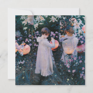Carnation, Lily, Lily, Rose (John Singer Sargent) Card