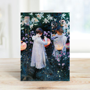 Carnation, Lily, Lily, Rose   John Singer Sargent Card