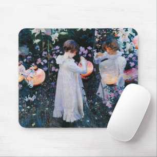 Carnation, Lily, Lily, Rose John Singer Sargent Mouse Pad