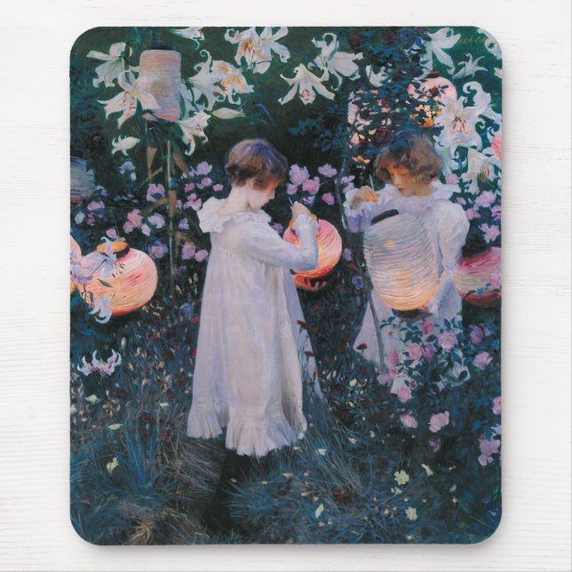 Carnation, Lily, Lily, Rose (John Singer Sargent) Mouse Pad (Front)