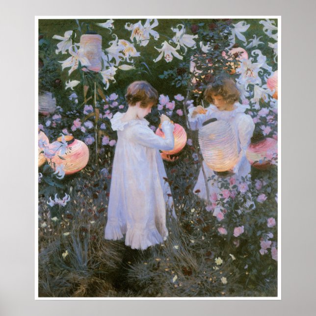 Carnation, Lily, Lily, Rose,  John Singer Sargent Poster (Front)