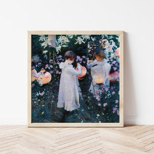 Carnation, Lily, Lily, Rose   John Singer Sargent Poster