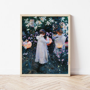 Carnation, Lily, Lily, Rose   John Singer Sargent Poster